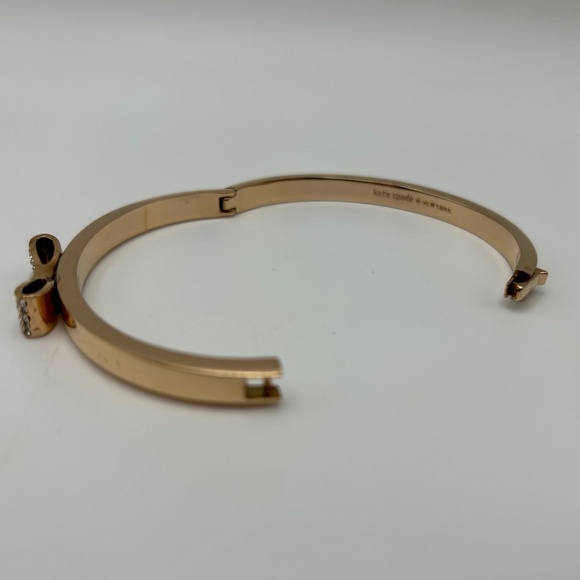 Kate Spade Rose Gold Bow Bangle Bracelet - Picture 8 of 8